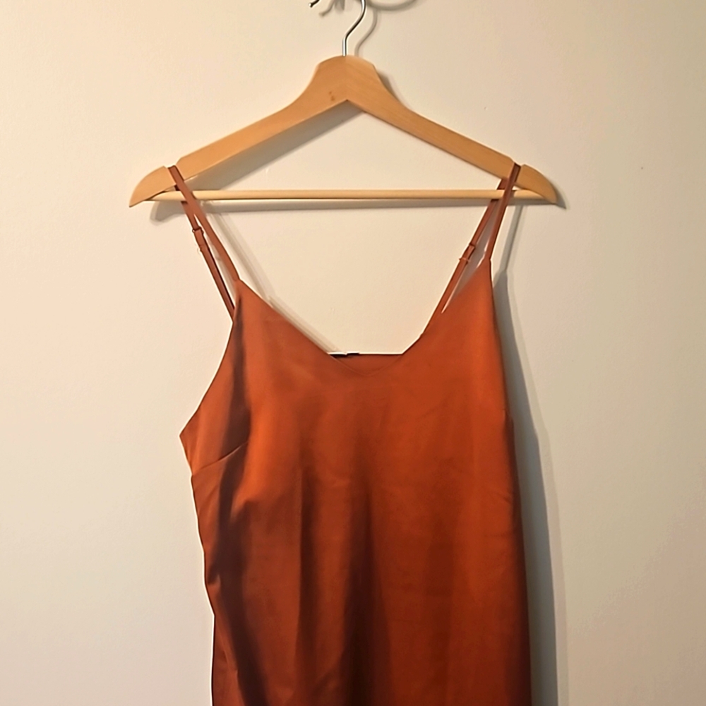 Rust Slip Dress - Picture 3 of 4